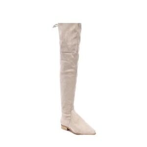 Gianni Bini Womens Fremaux Over the Knee Boots Taupe Tan Microsuede OTK size 6M
